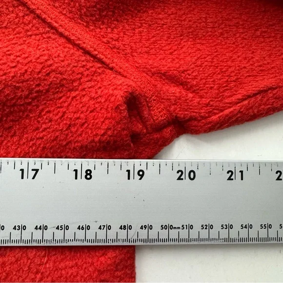 Faherty XS Red Graphic Ski Waikiki Sweatshirt Pullover Crewneck Cotton Blend - Picture 6 of 11